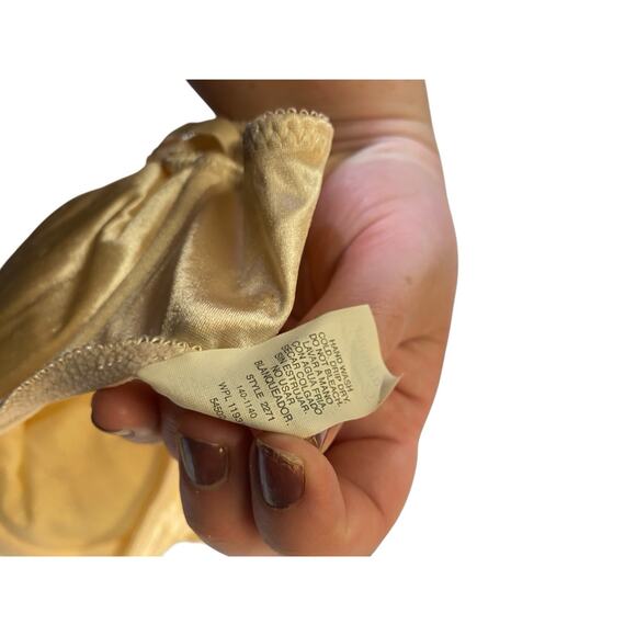 1960s 1970s Adonna Bra Dream Maker 36 B Satin Shiny Cream White Vintage Lingerie - Picture 8 of 9